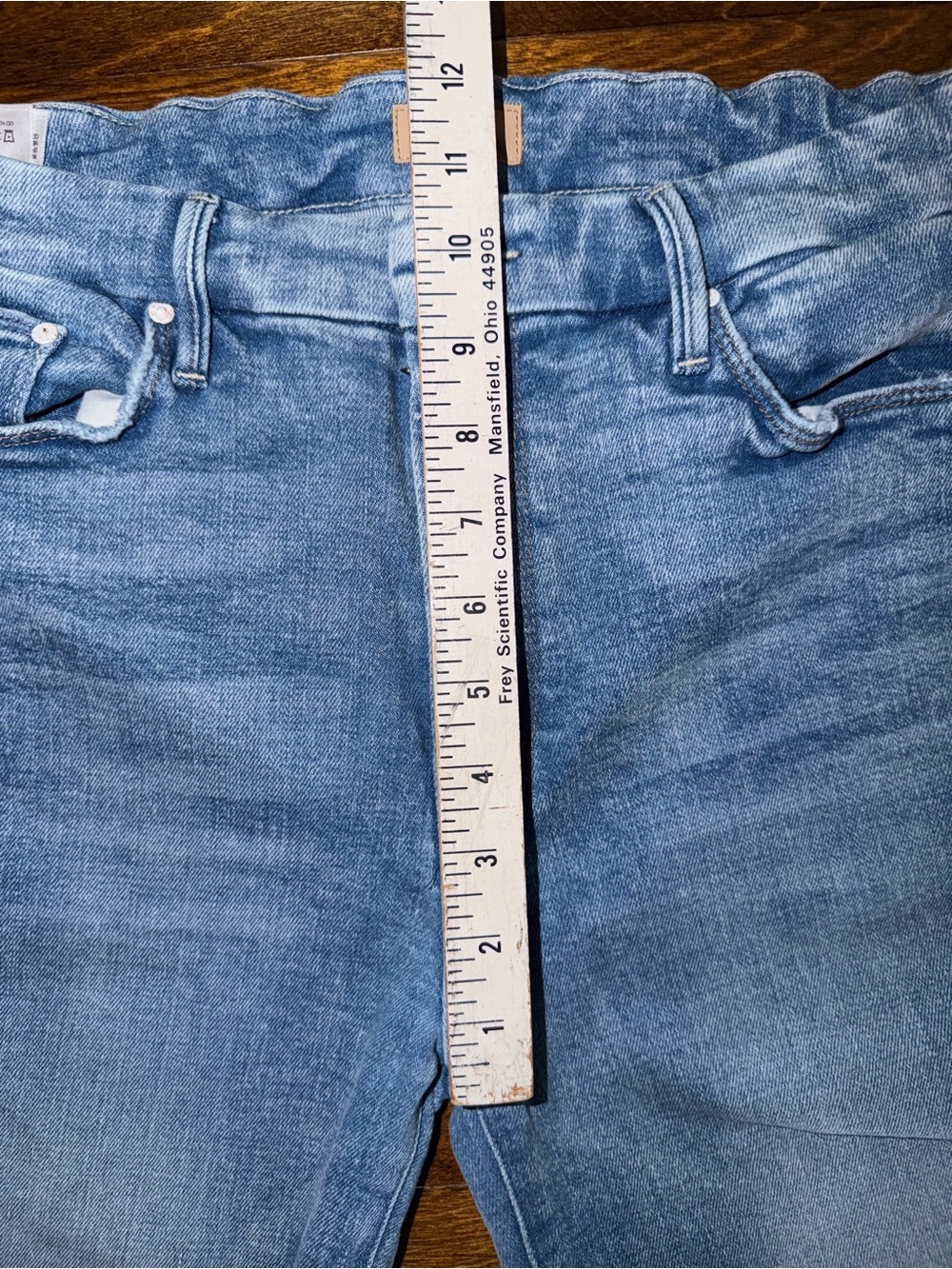 Mother Jeans Women's High Waisted Looker Ankle Fray Jeans Deep Breaths Size 32 - Picture 12 of 13